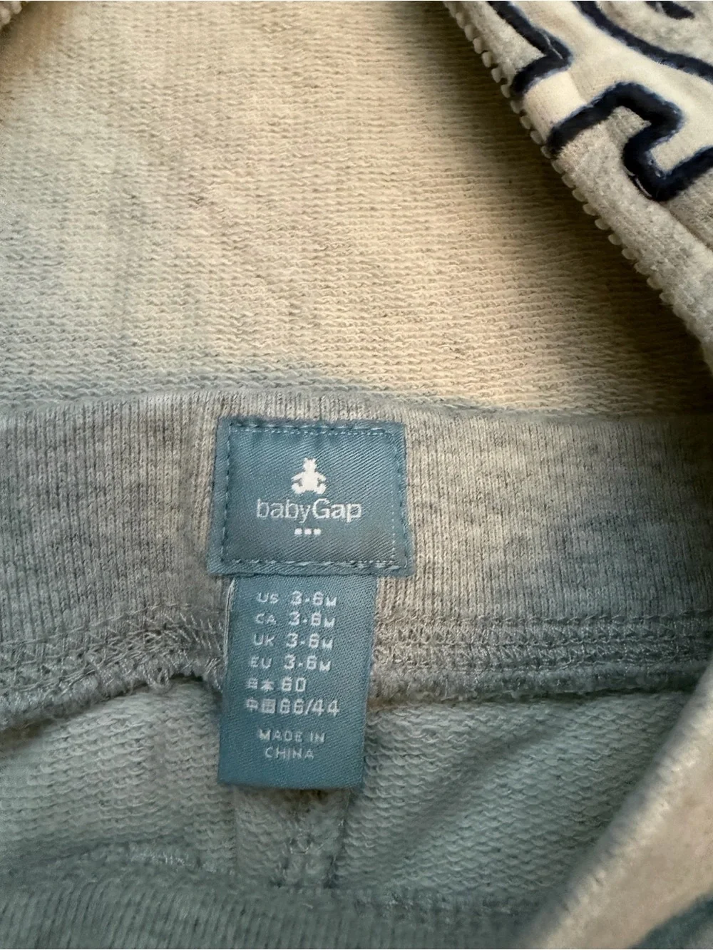 Baby GAP Girls' Gray Hooded Sweatshirt & Joggers Set